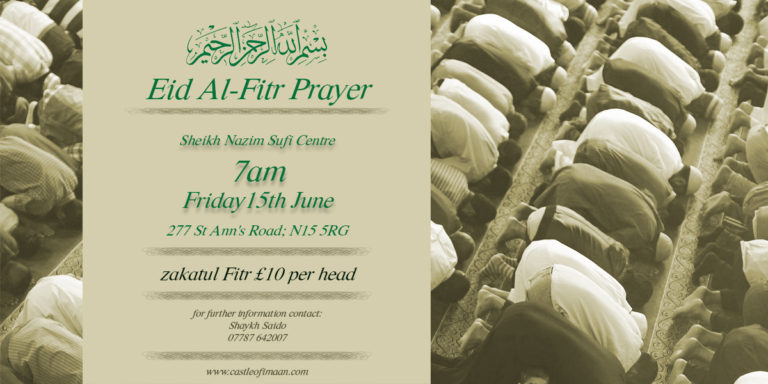 Eid al-fitr at sheikh nazim sufi centre